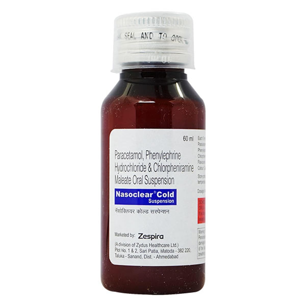 Nasoclear Cold - Bottle of 60ml Suspension