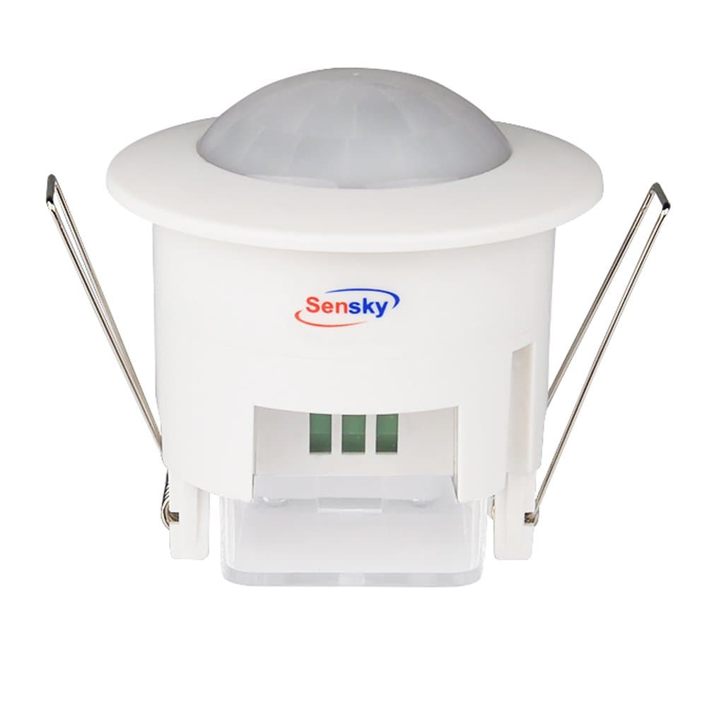 Sensky BS041 110-240v 360 Degree Motion Sensor Switch, Ceiling Occupancy Sensor Light Switch with Time delay, Light Sensor Adjustable (6M Distance Max)