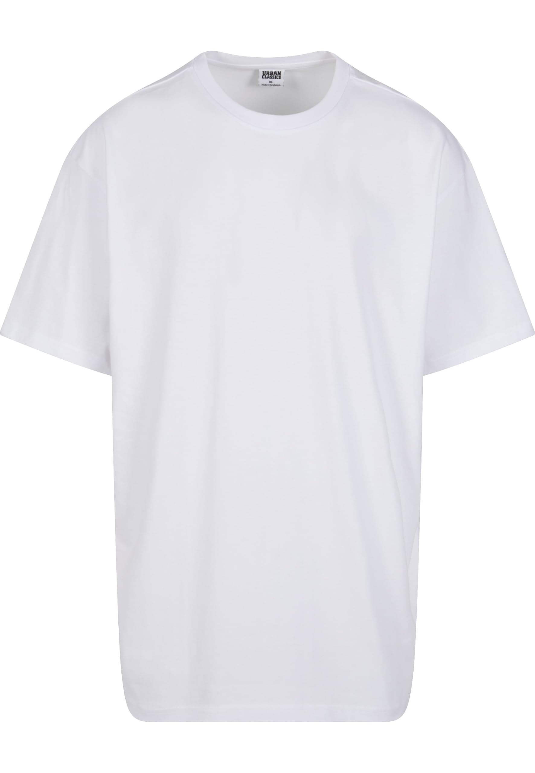 Mens Basic Oversized T-Shirt Wide Cut, Long Tee, Short Sleeves Shirt with Crew Neck, 100% Jersey Cotton