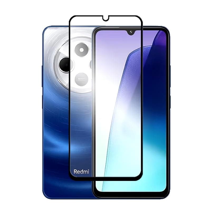 Zubitech Screen Protector for Xiaomi Redmi 14C / A5 / A4 / Poco C75 Tempered Glass Screen Protector Full Screen Coverage HD Clarity Anti Shatter Scratch Proof Glass For Xiaomi Redmi 14C / Poco C75 (1)