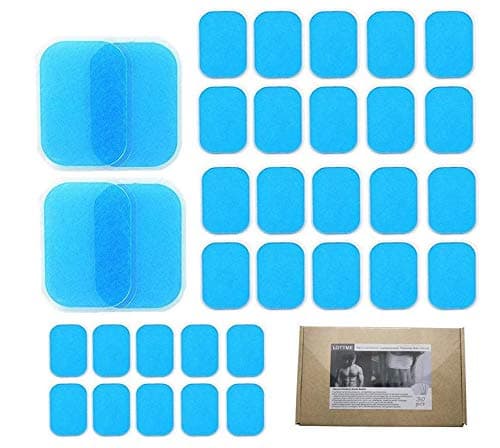 QQ Smart Digital Pads Replacement for Abdominal Toning Belt, Replacement Gel Pads for EMS AB Trainer Waist Trimmer Belt ABS Toner Body Muscle Trainer (Blue 20p)
