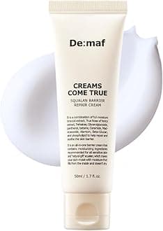 Creams Come True Squalane Barrier Repair Cream | Korean Face Moisturizer with Squalane Oil, Ceramides & Panthenol | K Beauty Skincare for Glass Skin (1.7 fl oz)