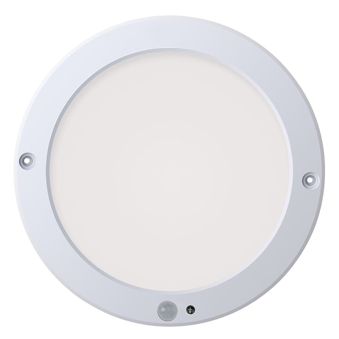 Motion Sensor LED Ceiling Lights Flush Mount, Twilight Setting Adjustable, 15W 1200LM, Daylight White 4000K
