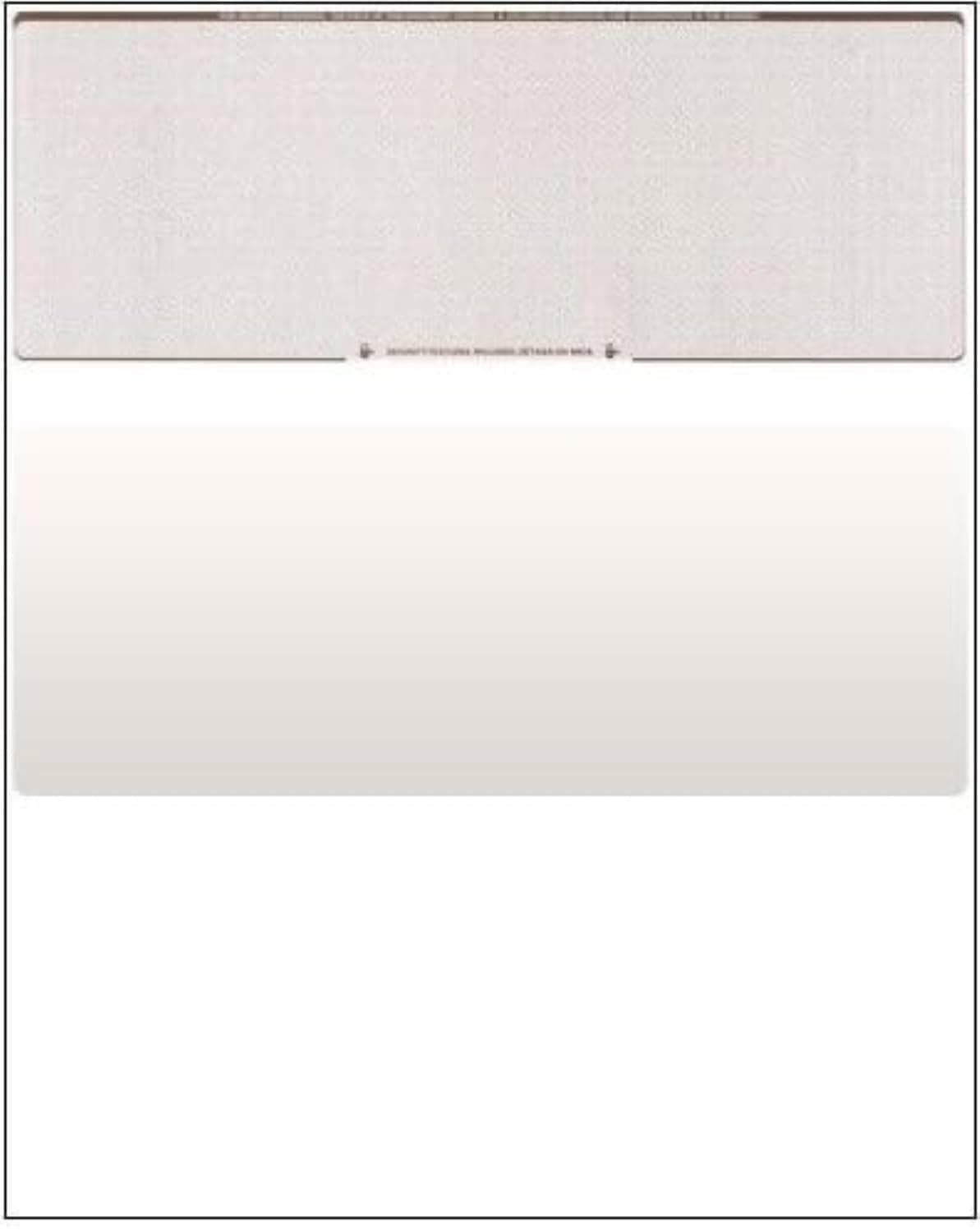 Compuchecks Check on Top Blank Check Paper - 100 Pack, Quick-Books & Laser Printer Compatible - Security Business Checks with Voucher - 8.5" x 11" Brown Diamond