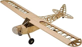 RC Balsa Airplane Kit Piper Cub J3, Laser Cut 46" Wooden Model Airplanes Kits to Build for Adults, DIY Unassembled RC Plane for Hobby Fly (KIT Only)
