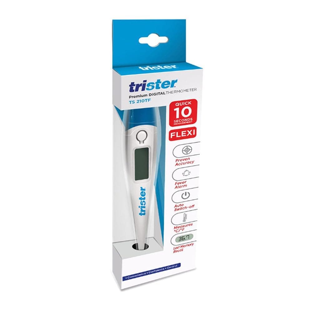 TRISTER DIGITAL THERMOMETER 10 SEC. FLEXI TIP : TS-210TF