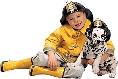Kid's Fireman Halloween Costume (Size: Medium 4-6)