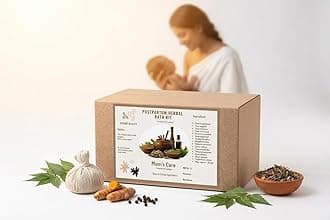 Kerala Ayurvedic Organic Postpartum Bath Kit – 45-Day Herbal Recovery for New Moms | Post-Delivery Healing, C-Section & Vaginal Birth Care | 13 Traditional Herbs | Natural Postnatal Care Kit for New Mothers + Free usage guide.