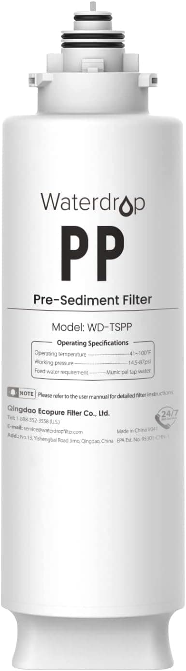 TSPP Under Sink Sediment Water Filter, Replacement TSU-W 3-Stage Ultra-Filtration Under Sink Water Filter System, 1 Pack
