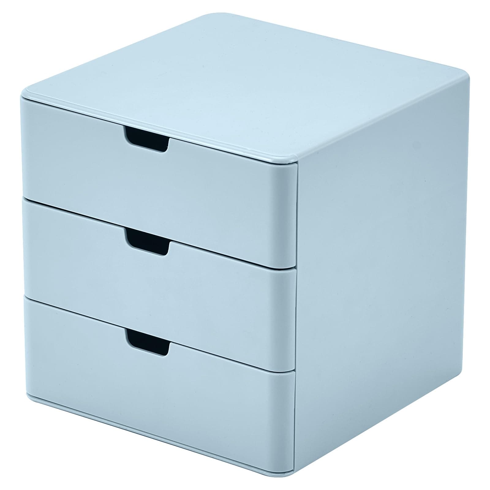3-Drawer Vanity Organizer, Compact Storage Organization Drawers Blue