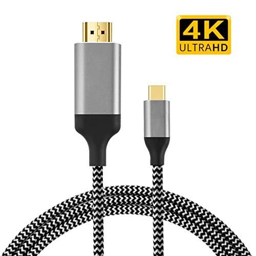 USB C to HDMI Sikeda 4K@60HZ USB Type C to HDMI Cable Adapter (Compatible with Thunderbolt 3) for 2017/2016 MacBook Pro, 2017 iMac, Galaxy S8/S8+, LG G5, Google Chromebook Pixel, TV/Monitor