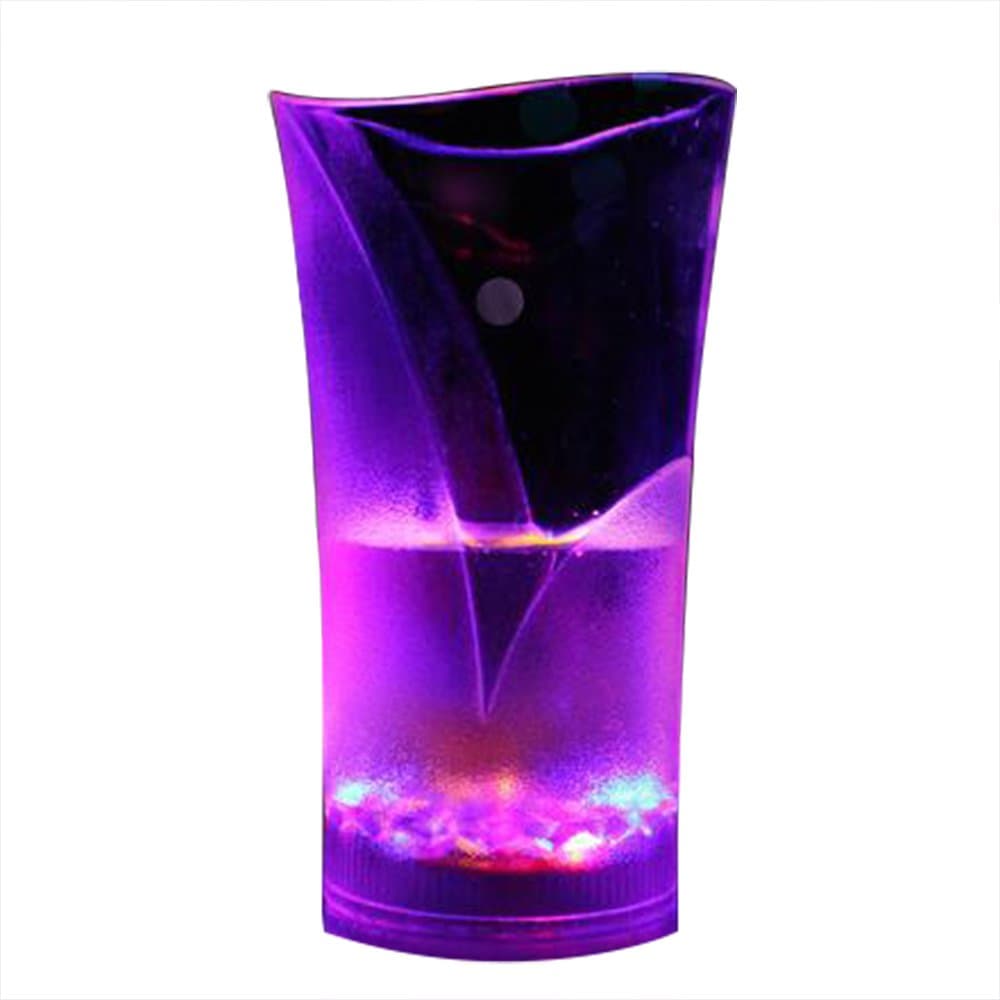 QIANGUANG® Novelty Gift LED Automatic Flashing Cup with Mug Sensor Light Up Glass Liquid Activated Color Change Party Night Club Birthday Disco Bar Novelty Glass Fun Gift(high Cup)