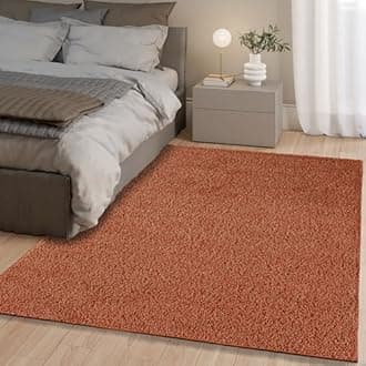 homeart Area Rug - Super Soft Shaggy Rugs For The Living Rooms, Bedrooms And Kitchen - Modern, Easy To Clean Carpet - 180x270 cm, Terra