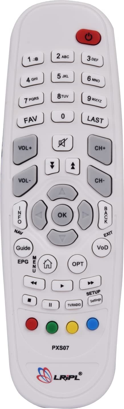 Universal Remote Control for GTPL/Hathway/DEN/CIS Set Top Box Remote White