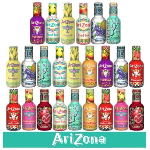 Arizona Tea Mix 24 Bundle from Random flavours by Serendib | Delicious Still Fruity Drink, No Artificial Flavours, No Artificial Preservatives