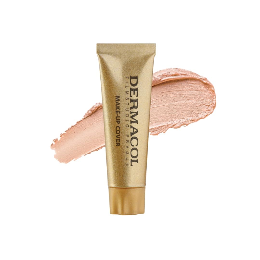 Dermacol Mini Full Coverage Foundation 13g, Liquid Matte Makeup with SPF 30, Waterproof Foundation for Oily Skin, Acne & Under Eye Bags, Long-Lasting Makeup Products Shade- 207