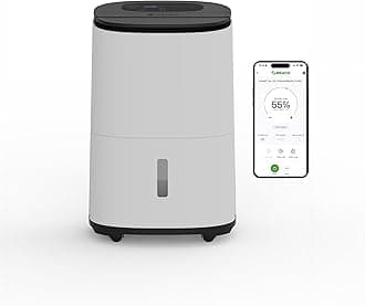 Meaco MeacoDry Arete® Two 10L Dehumidifier & HEPA H13 Air Purifier, Wi-Fi Meaco App, Smart humidity mode, Laundry mode, Low Energy, Low Noise, removes moisture in homes and flats, 5x year warranty