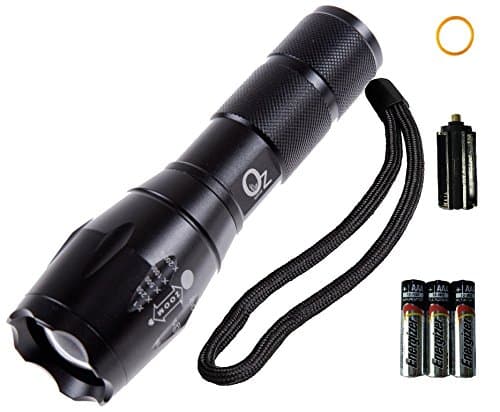 OZ special High Powered Flashlight- 3pcs AAA Energizer Batteries-805FL