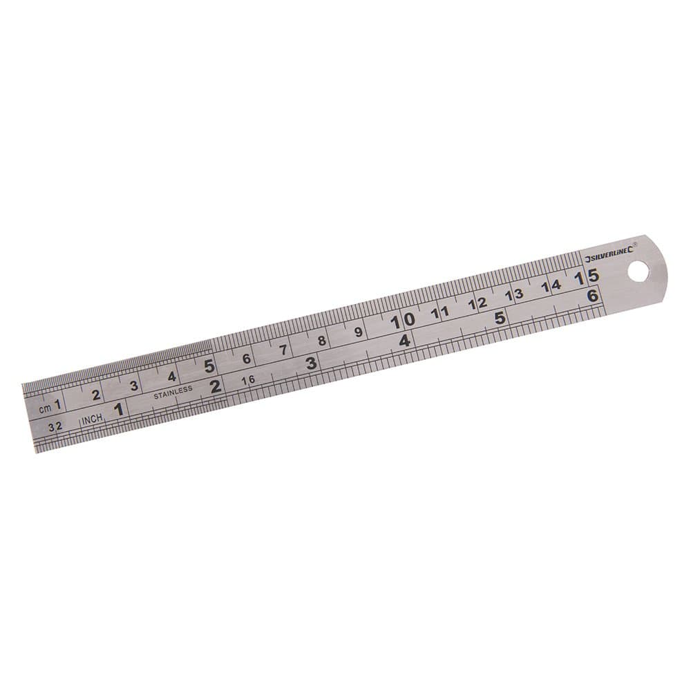 Silverline Steel Rule 150mm (MT65)