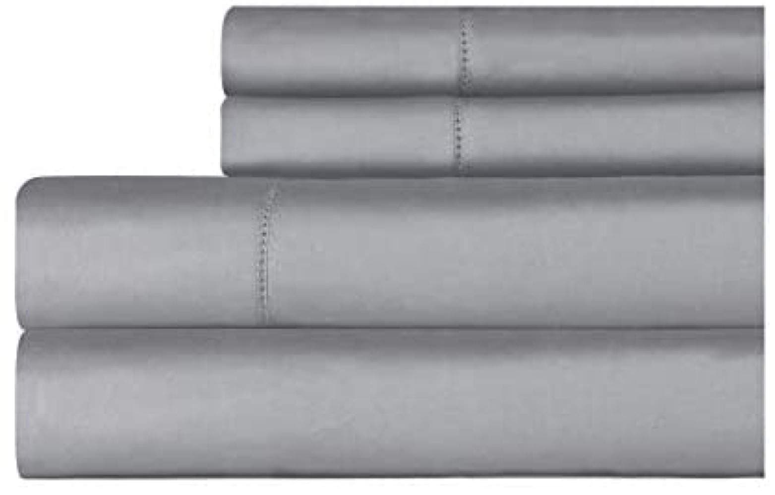 Celeste Home 610 Thread Count Pima Cotton Sheet Set, King, Grey