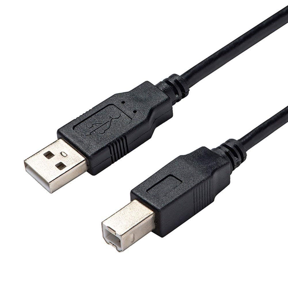 USB 2.0 Printer Cable/Cord for Canon MX492 MX490 MX479 MX472 MP150 MP230 MP499 Printer, Brother, HP, Lexmark, Epson, Dell, Xerox, Samsung etc and Piano, Midi, DAC (6 Ft Long)