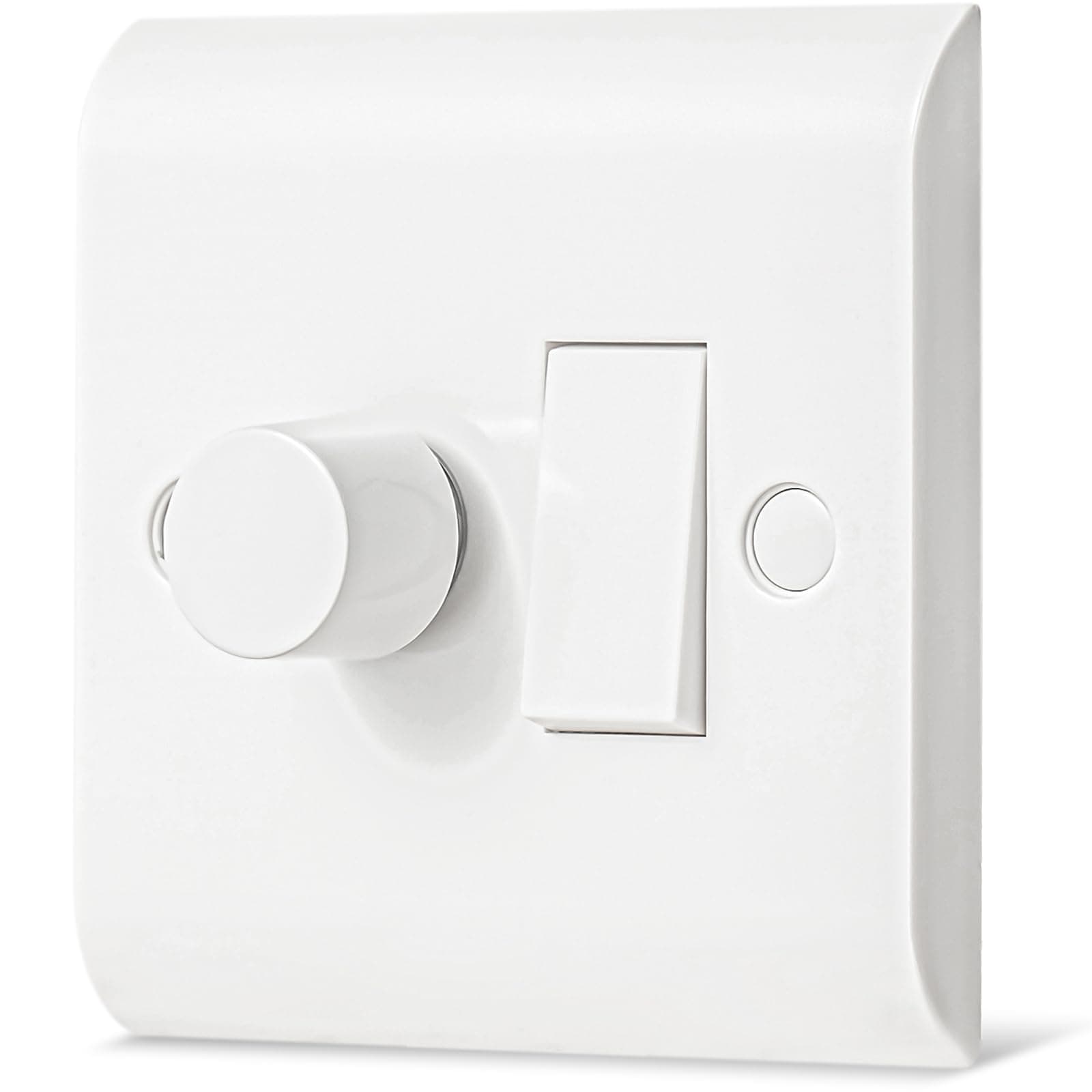 LED Dimmer and Rocker Wall Light Switch Combo, 2 gang 2 Way Switch & Trailing Dimmer On/Off Trailing Edge Switches for LED/Halogen Bulbs/Incandescent Lights