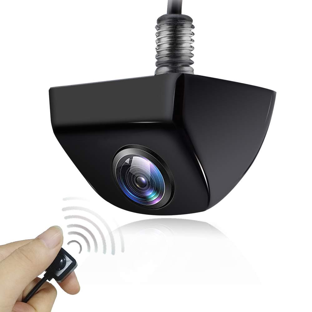 Vehicle Backup Camera, IP69K Waterproof 170° Wide Angle Reverse Camera Exclusive Remote Control Rear View Camera Universal Front/Side/Back up Car Camera for Truck RV SUV(96629black)