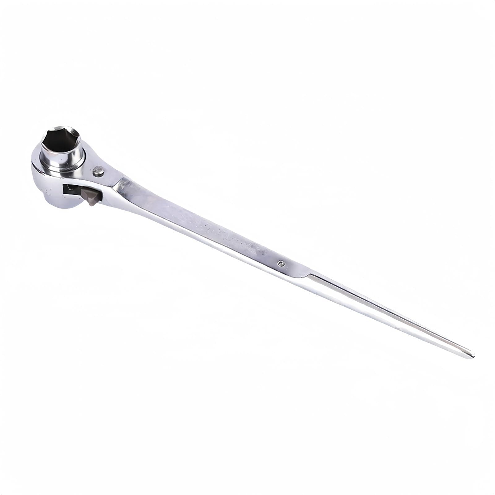 19-22mm Scaffold Spanner Ratcheting Socket Wrench Flat Satin Cr-v Ratchet Podger Tool