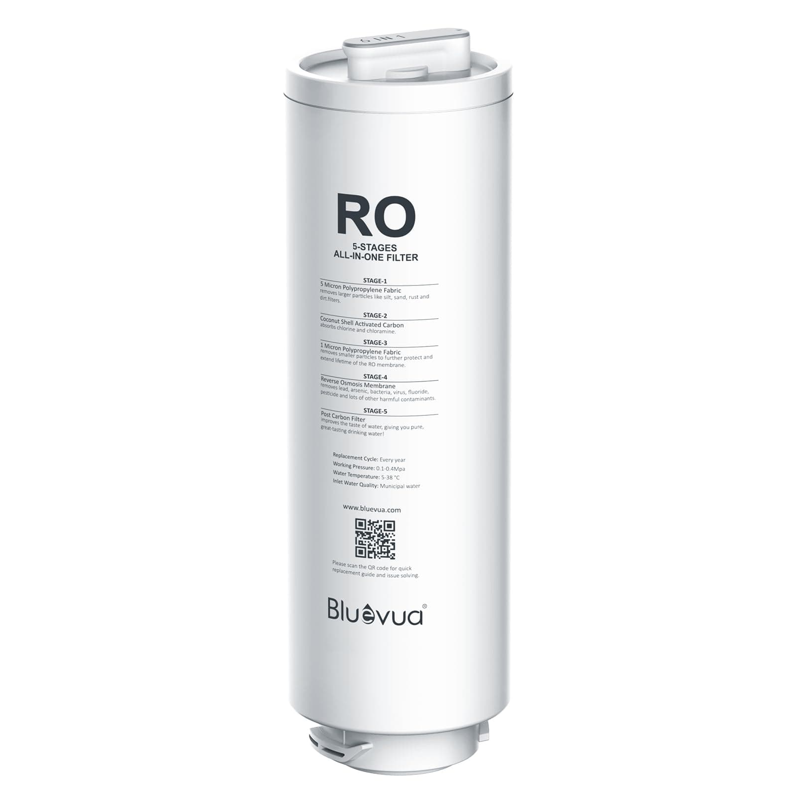 Reverse Osmosis System Countertop RO100ROPOT-Lite Replacement Filter
