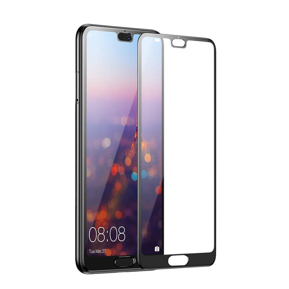 for Huawei P20 Pro Tempered Glass Screen Protector,2 Pack Case Friendly Real Curved Tempered Glass HD Clear Bubble Free 9H Hardness Tempered Glass for P20 Pro, [Anti Scratch] [Anti-Fingerprint]