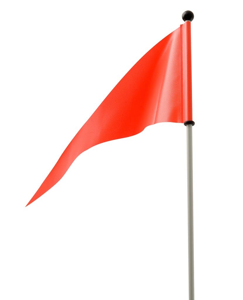 Raider SM-12375 ATV Safety Flag with Pole (6 ft. x 1/4 in., Blaze Orange)