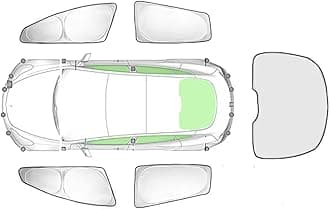 Car Window Shades for Toyota Fortuner 2006-2016,Privacy Sun Shade Set for Front Windshield Side and Rear Windows,Keep Your Car Cooler,5PCS
