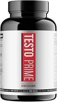– TestoPrime Testosterone Support for Men - Natural Male Supplement for Balance, Muscle Growth & Bodybuilding Support Ginseng, Green Tea, Fenugreek, Ashwagandha (120 Tablets)