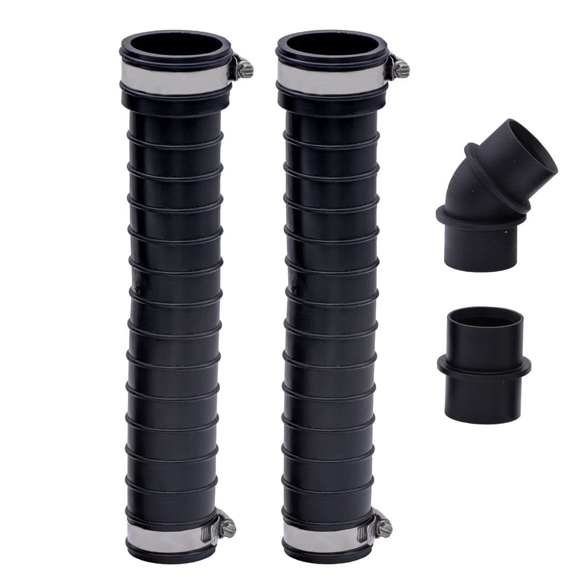 Fernco QwikFlex 24-in. Flexible Pipe Connector Kit for Offset or Hard To Reach 1-1/2-in. SCH40 PVC DWV Connections