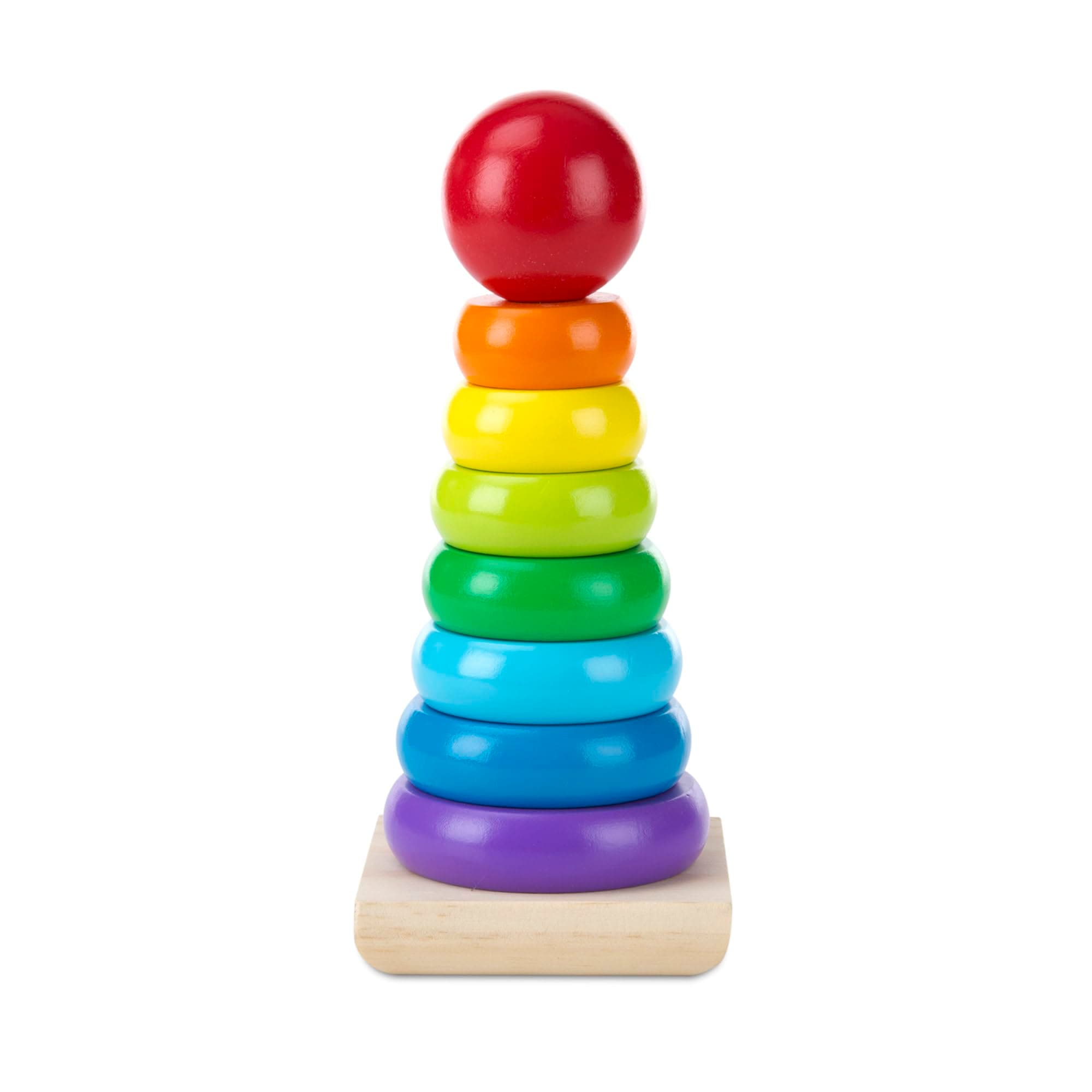 Rainbow Stacker | Wooden Toddler Toy, for Early Learning & Development | 18+ Months