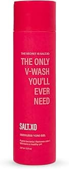 salt.xo Seedless Yoni Gel Wash, Feminine Wash with Refreshing Cucumber and Aloe Vera, All Natural Intimate Care Gel for Women, pH Balance V Wash Cruelty-Free, Feminine Hygiene Products (8 Fl Oz)
