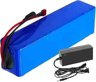 36V Battery, 36V 6AH Lithium Battery Pack Li Ion Battery for 200W - 500W Motor 10S2P Electric Bike Bicycle Scooter 6000Mah 36V 6Ah,XT60