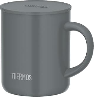 Vacuum Insulated Mug with Lid, 11.8 fl oz (350 ml), Dark Gray JDG-352C DGY