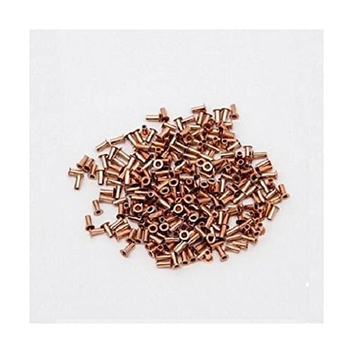 Copper rivets for PCB Through-Hole mechanical plating - Inner diameter 0.8mm/Hole diameter 1.0mm - 250 pcs.