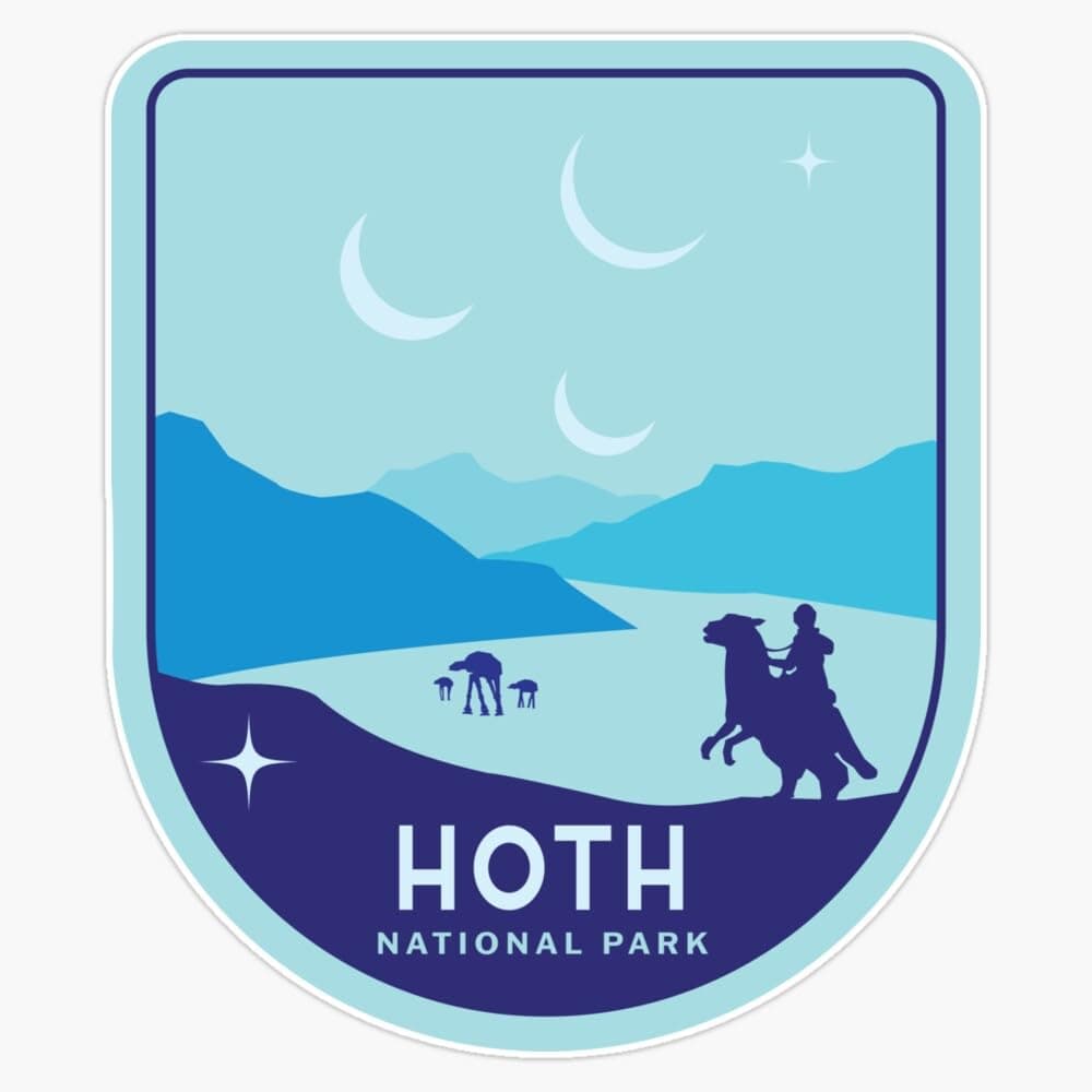 Hoth Sticker Bumper Sticker Vinyl Decal 5"
