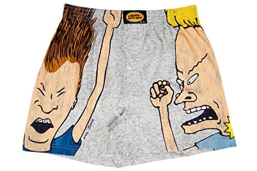 Beavis and Butt-Head Boxer Shorts XL Heather Grey