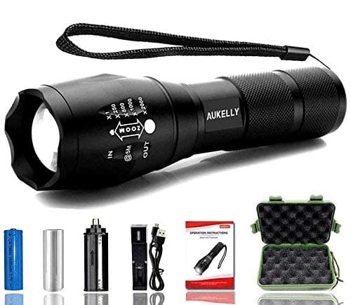 Best007 Torch LED Flashlight XM-L T6 Adjustable Focus LED Flashlight White Beam Zoomable Flashlight High Power Torch