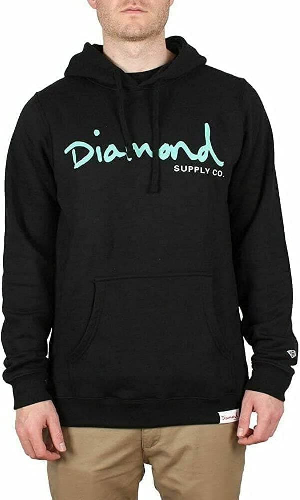 Diamond Supply Co Men's Pullover Hoodie Og Script XL Black