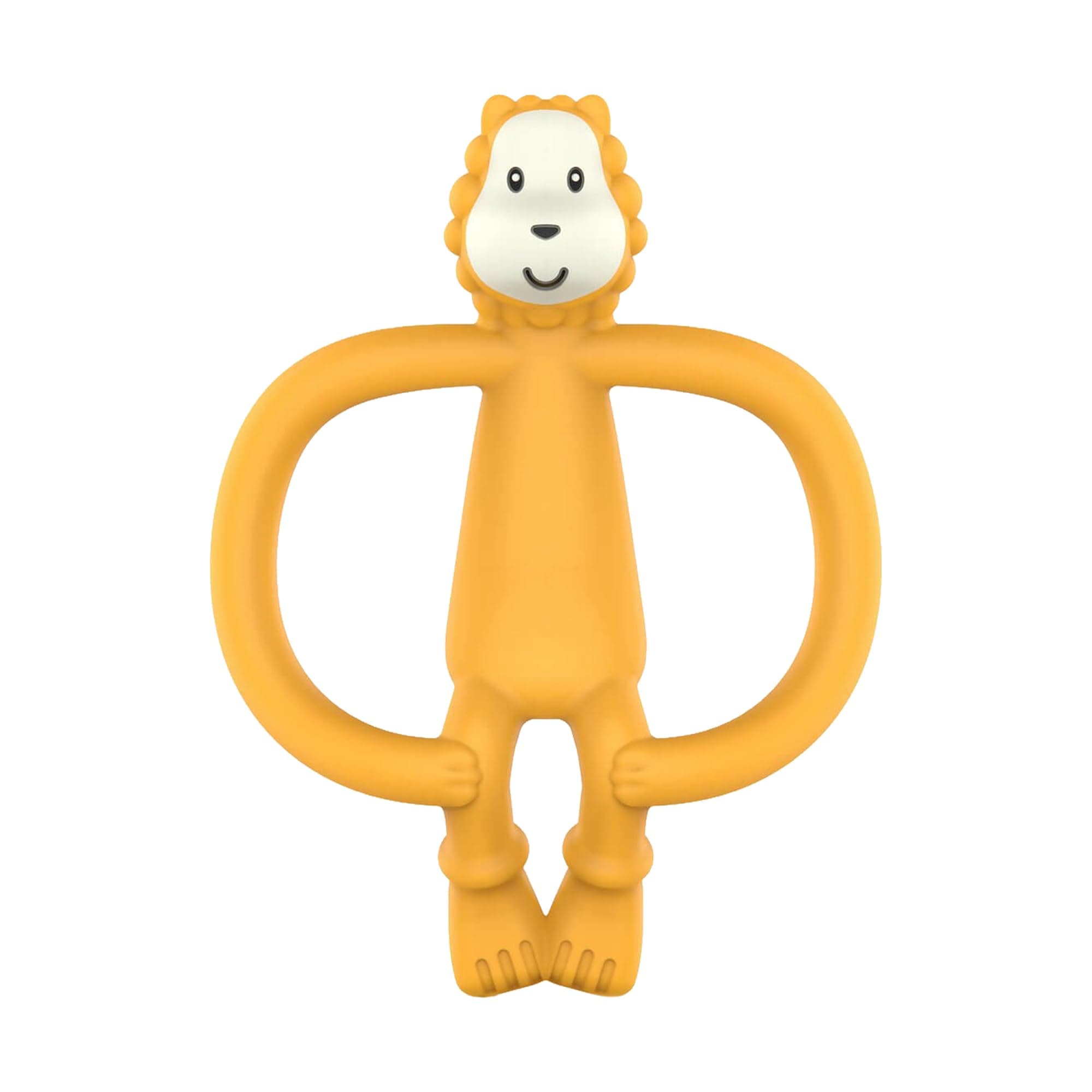 Matchstick Monkey, Antimicrobial Silicone Teether & Gel Applicator, Easy to Grip, BPA Free, 3 Months Old+, 11 cm, Ludo Lion
