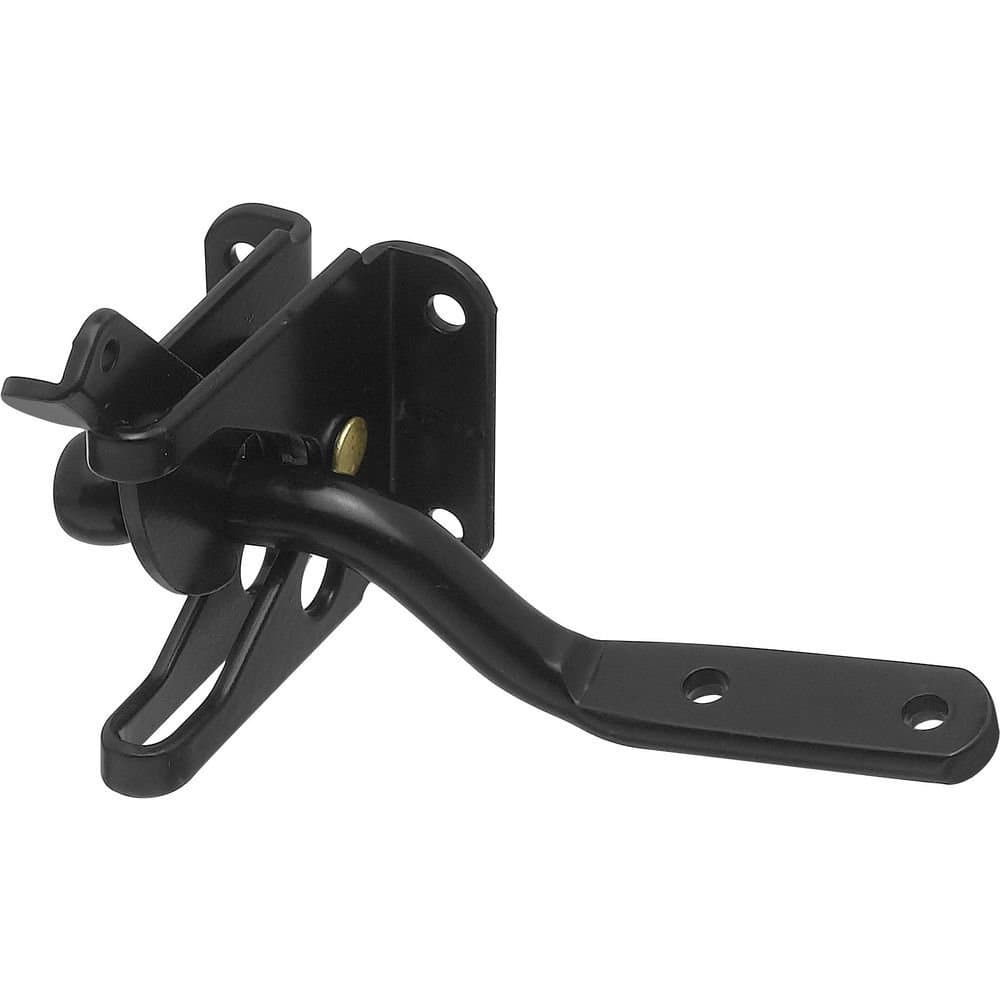 National Hardware N101-121 Automatic Gate Latch, Includes 4-Inch Bar, Coated with WeatherGuard Protection, Black
