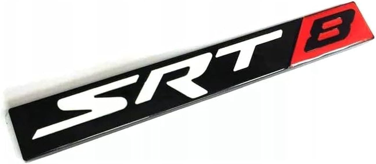 SRT8 Logo Emblem Badge Metal Sticker (Black)