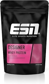 ESN Whey Protein Powder, Designer Cherry Yogurt Protein Powder, 1000g, 33 Servings with up to 23g Protein per Serving, Vegetarian