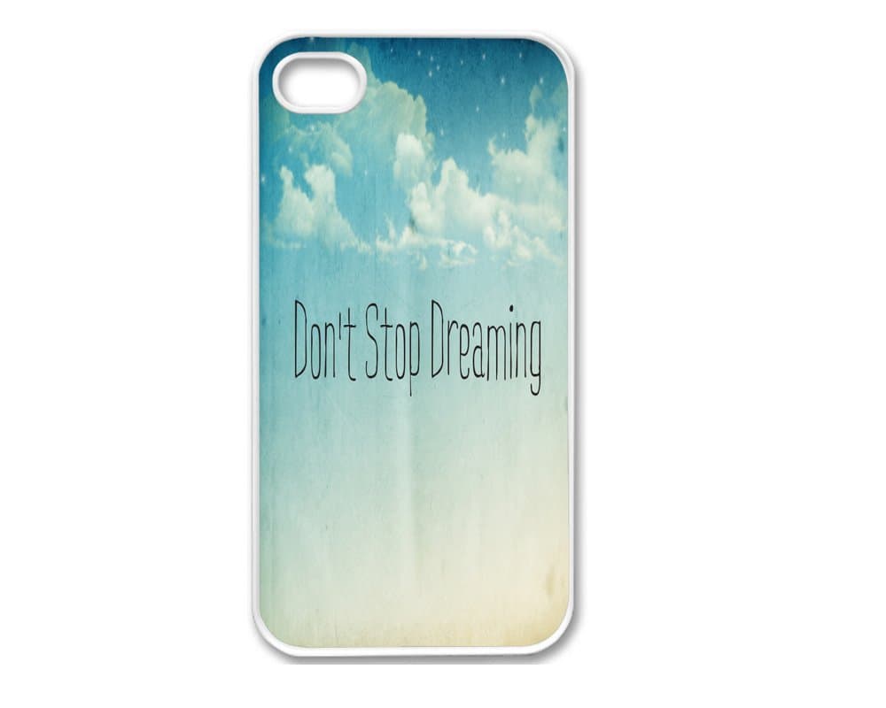 Iphone 5 Case, Thin Flexible Plastic Case Iphone 5 Case, Inspirational Quote Dont Stop Dreaming