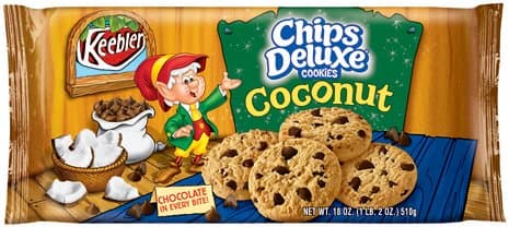 Keebler Chips Deluxe Cookies Coconut
