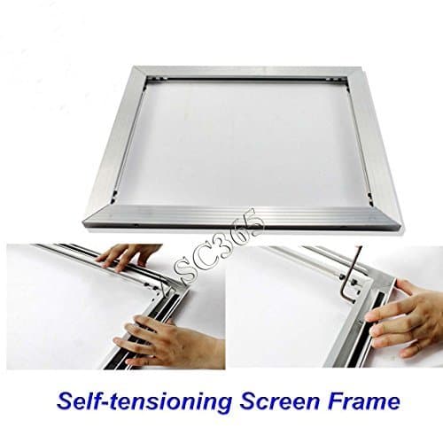 New Self-tensioning Screen Frame Aluminum Material Without Glue Stretch Any Size DIY（Item#219304)
